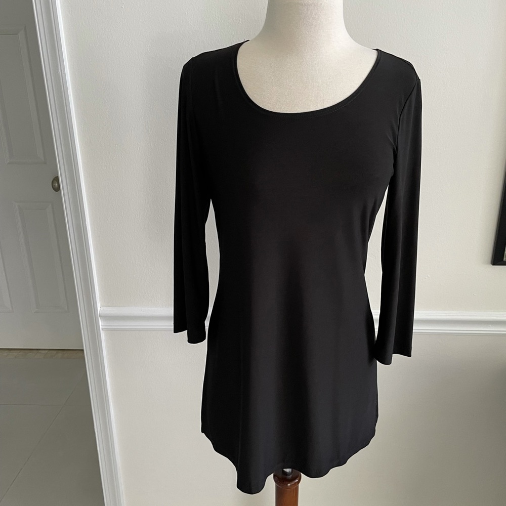 Slinky Brand Black Classic Size XS Tunic NWOT